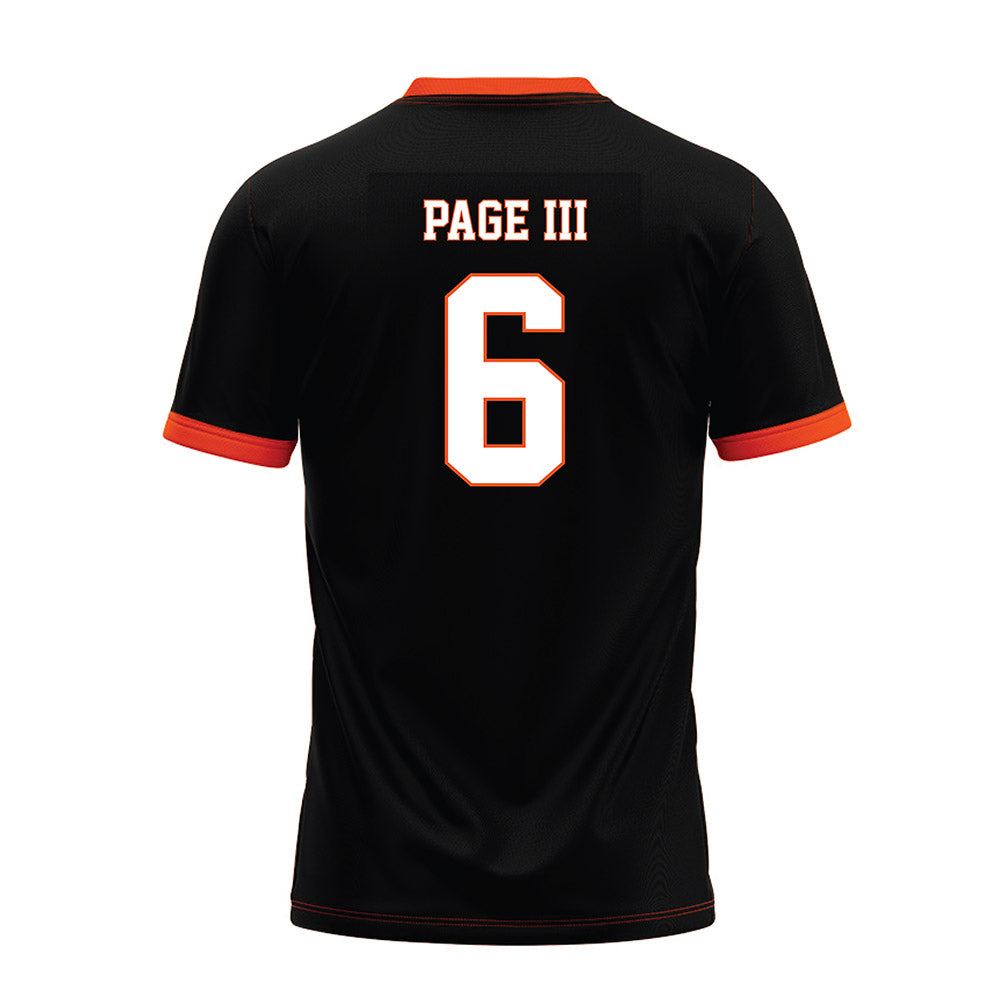 Oklahoma State - NCAA Football : Tre Page III - Black Premium Football Jersey-1