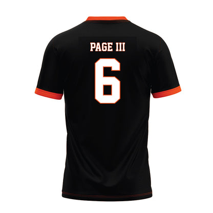 Oklahoma State - NCAA Football : Tre Page III - Black Premium Football Jersey-1