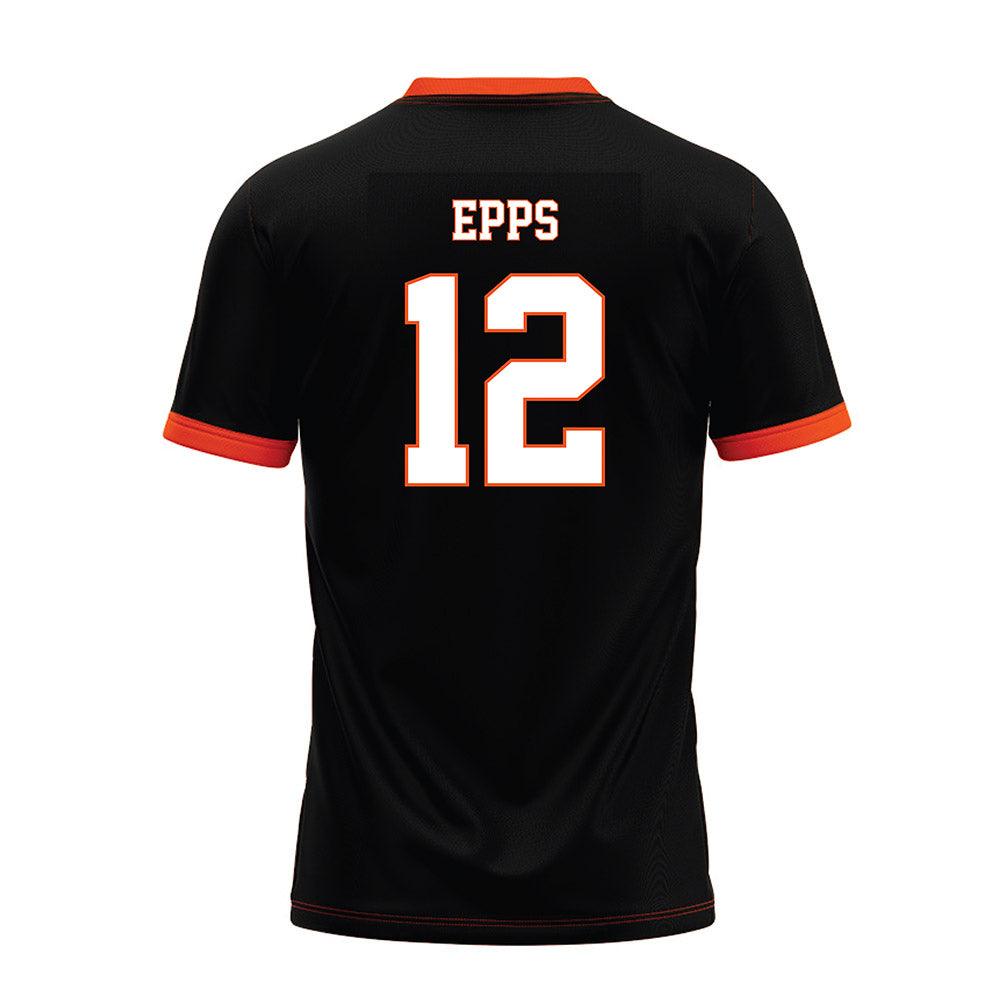 Oklahoma State - NCAA Football : Cameron Epps - Black Premium Football Jersey-1