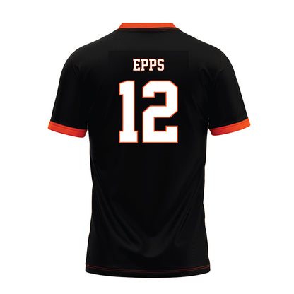 Oklahoma State - NCAA Football : Cameron Epps - Black Premium Football Jersey-1