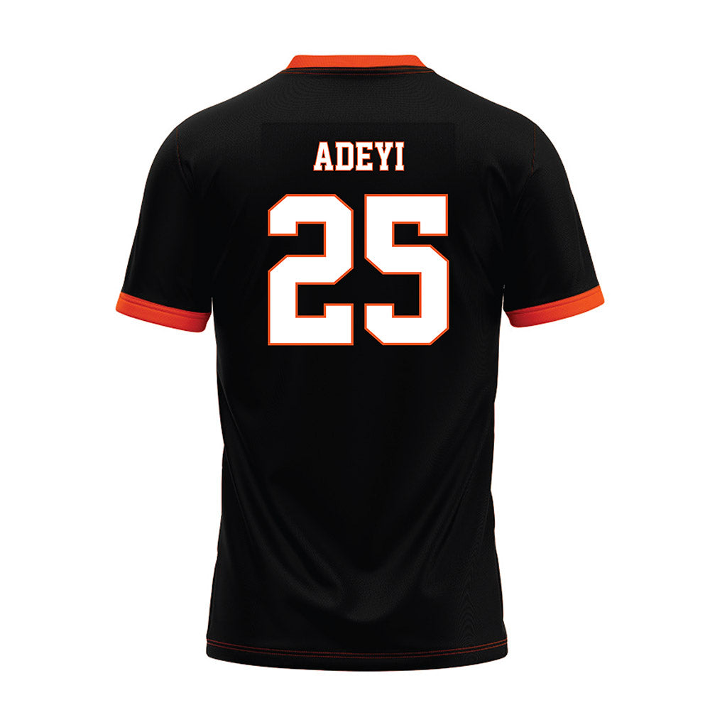 Oklahoma State - NCAA Football : Ayo Adeyi - Black Premium Football Jersey-1