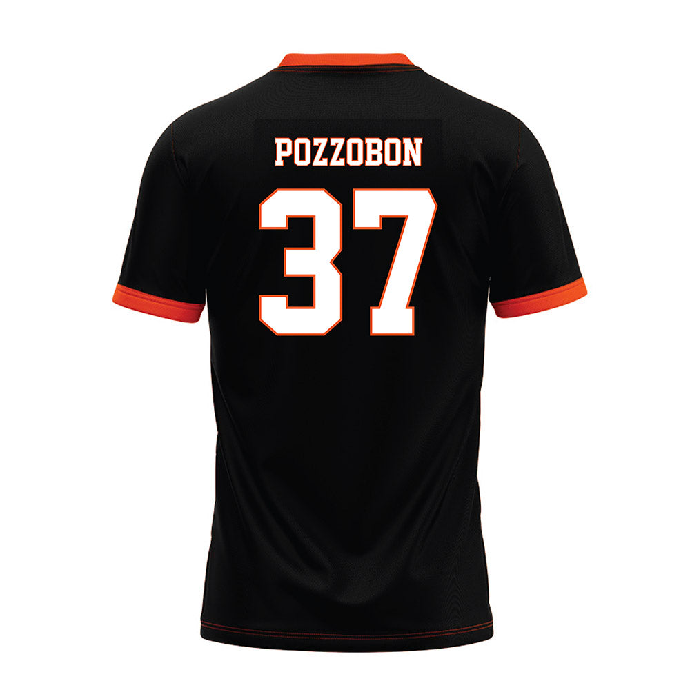 Oklahoma State - NCAA Football : Lachie Pozzobon - Black Premium Football Jersey-1