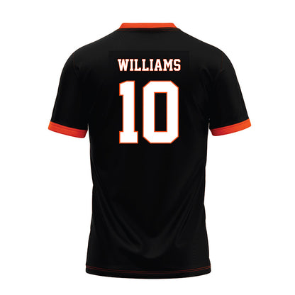 Oklahoma State - NCAA Football : James Williams - Black Premium Football Jersey-1