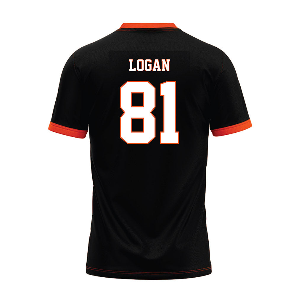 Oklahoma State - NCAA Football : Luke Logan - Black Premium Football Jersey-1
