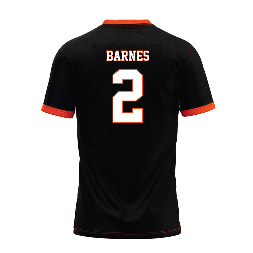 Oklahoma State - NCAA Football : Chris Barnes - Black Premium Football Jersey-1