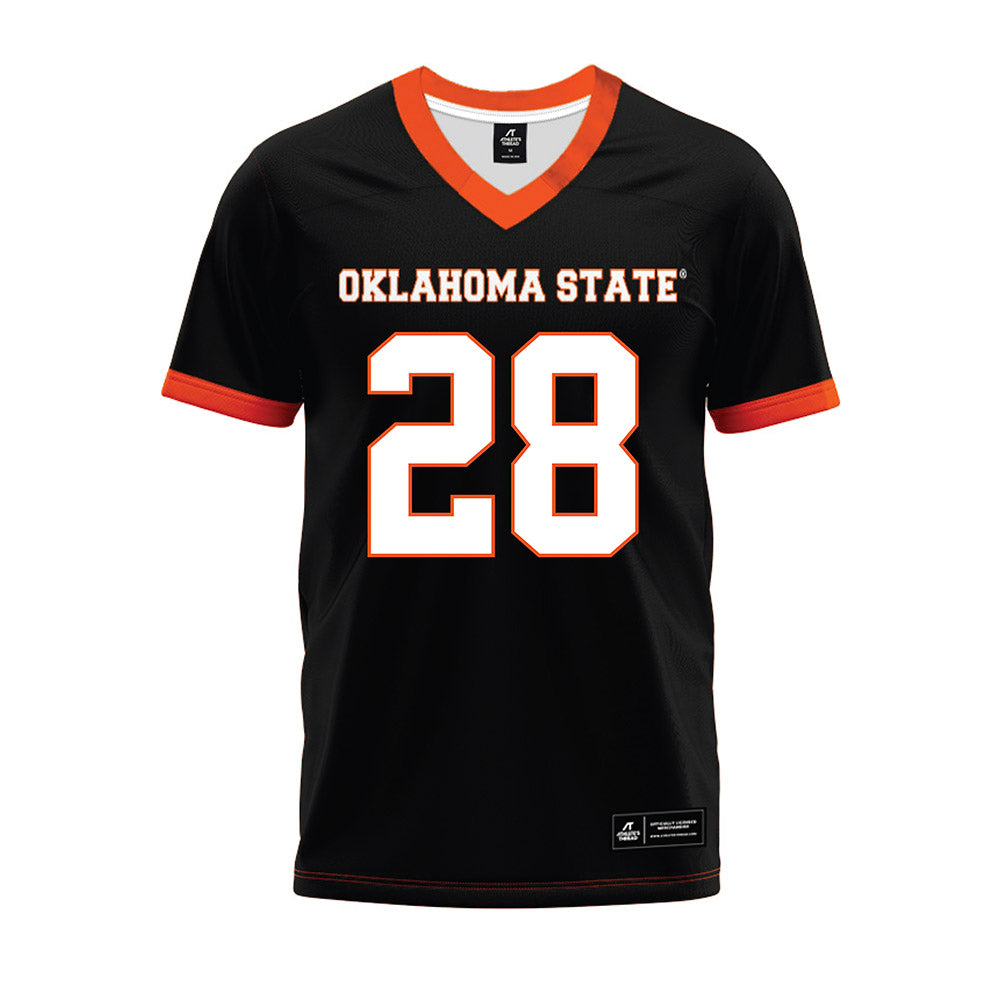 Oklahoma State - NCAA Football : Marrel Davis - Black Premium Football Jersey-0