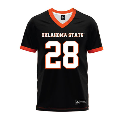 Oklahoma State - NCAA Football : Marrel Davis - Black Premium Football Jersey-0