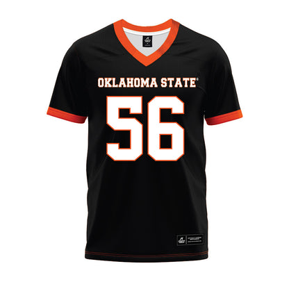 Oklahoma State - NCAA Football : Tyler Mercer - Black Premium Football Jersey-0