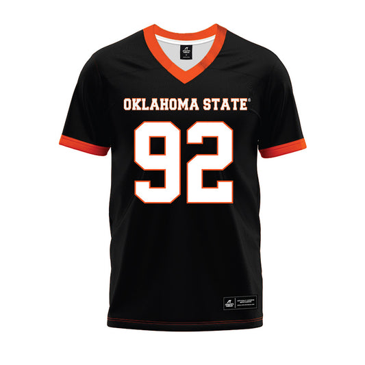 Oklahoma State - NCAA Football : Jerry Lawson - Black Premium Football Jersey-0