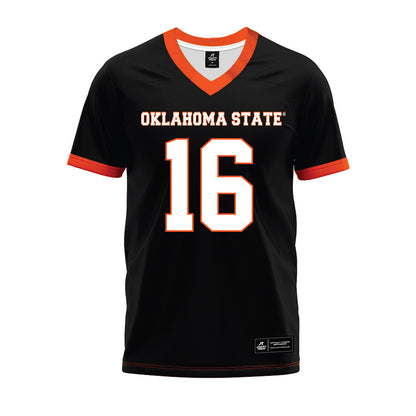 Oklahoma State - NCAA Football : Dallas Winner-Johnson - Black Premium Football Jersey-0