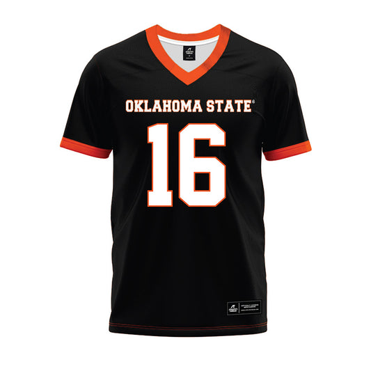 Oklahoma State - NCAA Football : Dallas Winner-Johnson - Black Premium Football Jersey-0