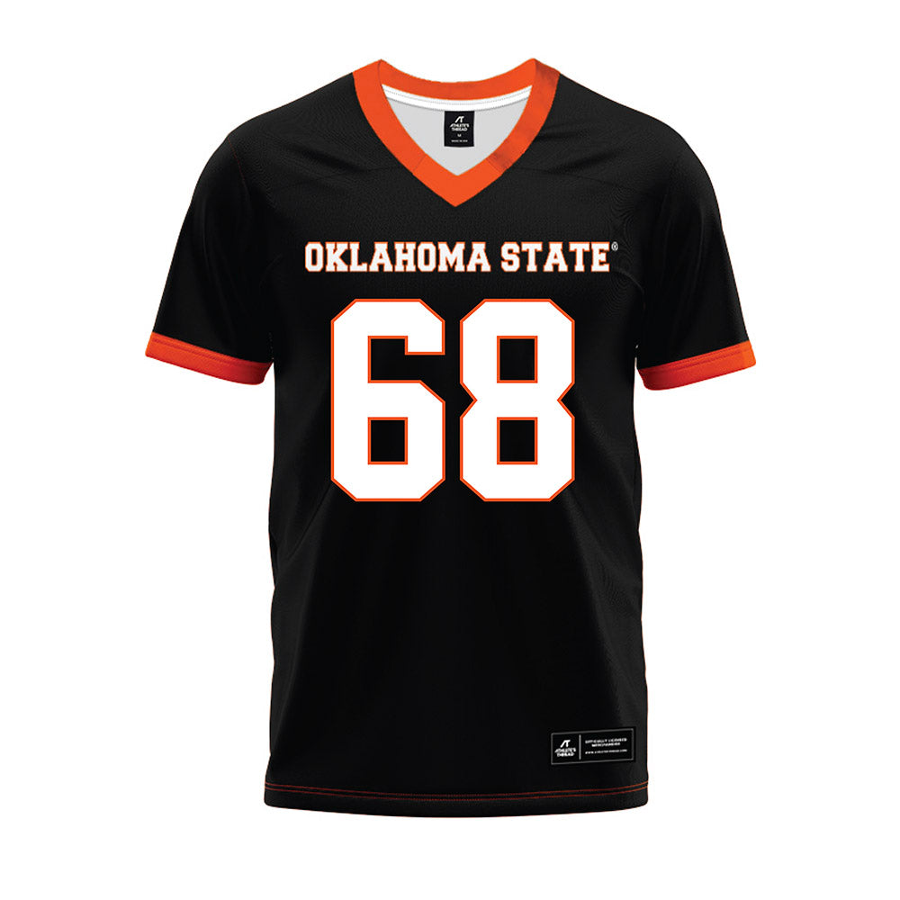 Oklahoma State - NCAA Football : Joseph Hanson - Black Premium Football Jersey-0