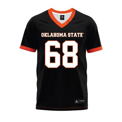 Oklahoma State - NCAA Football : Joseph Hanson - Black Premium Football Jersey-0