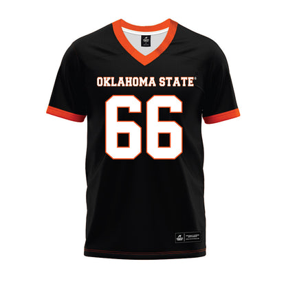 Oklahoma State - NCAA Football : Louie Canepa - Black Premium Football Jersey-0