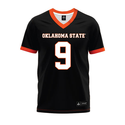 Oklahoma State - NCAA Football : Grant Jordan - Black Premium Football Jersey-0