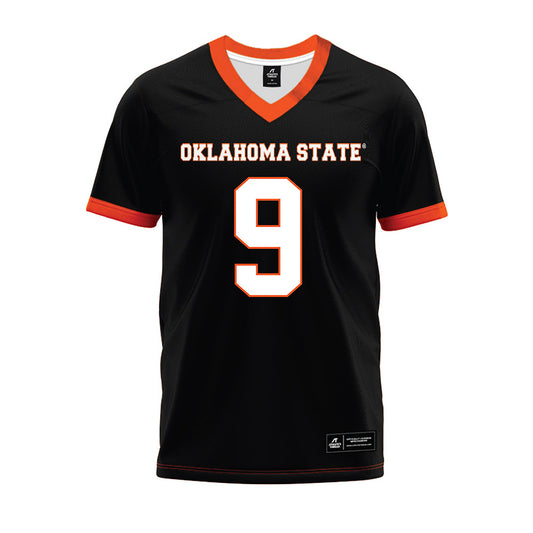 Oklahoma State - NCAA Football : Grant Jordan - Black Premium Football Jersey-0