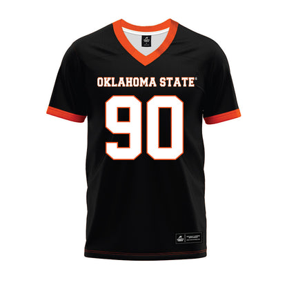 Oklahoma State - NCAA Football : Savion Barthelemy - Black Premium Football Jersey-0