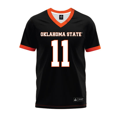 Oklahoma State - NCAA Football : Rodney Harris - Black Premium Football Jersey-0