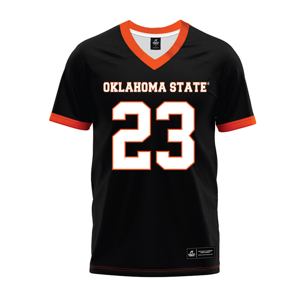 Oklahoma State - NCAA Football : Oscar Hammond - Black Premium Football Jersey-0
