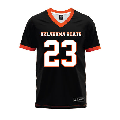 Oklahoma State - NCAA Football : Oscar Hammond - Black Premium Football Jersey-0