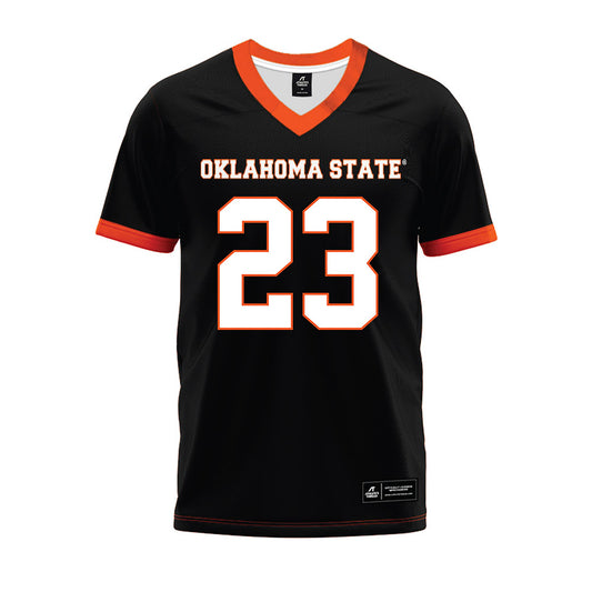 Oklahoma State - NCAA Football : Oscar Hammond - Black Premium Football Jersey-0