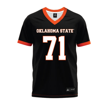 Oklahoma State - NCAA Football : Miguel Chavez - Black Premium Football Jersey-0