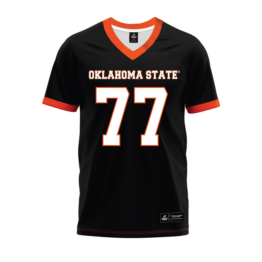 Oklahoma State - NCAA Football : Ashton Lepo - Black Premium Football Jersey-0