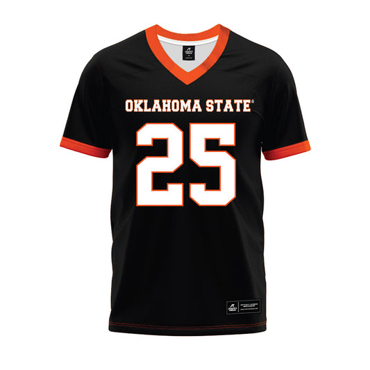 Oklahoma State - NCAA Football : Markeith Williams - Black Premium Football Jersey-0