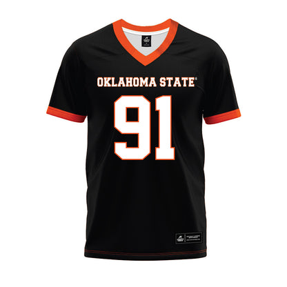 Oklahoma State - NCAA Football : Landon Bland - Black Premium Football Jersey-0