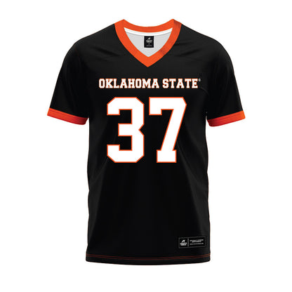 Oklahoma State - NCAA Football : Lachie Pozzobon - Black Premium Football Jersey-0