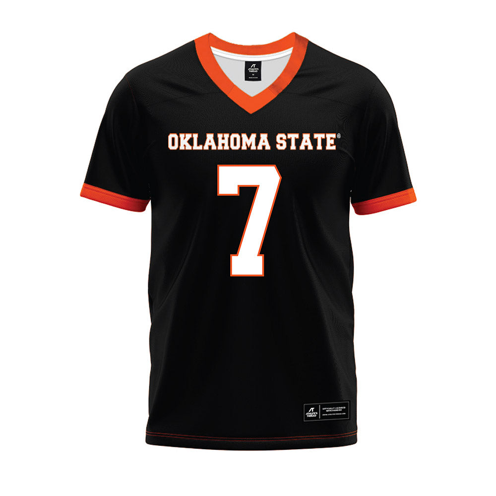 Oklahoma State - NCAA Football : Quinton Hammonds - Black Premium Football Jersey-0