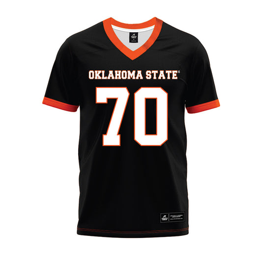Oklahoma State - NCAA Football : Shaun Torgeson - Black Premium Football Jersey-0