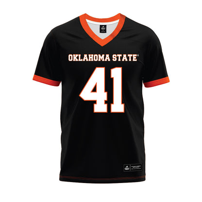 Oklahoma State - NCAA Football : Gabe Pendyala - Black Premium Football Jersey-0