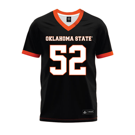 Oklahoma State - NCAA Football : Beau Wendel - Black Premium Football Jersey-0