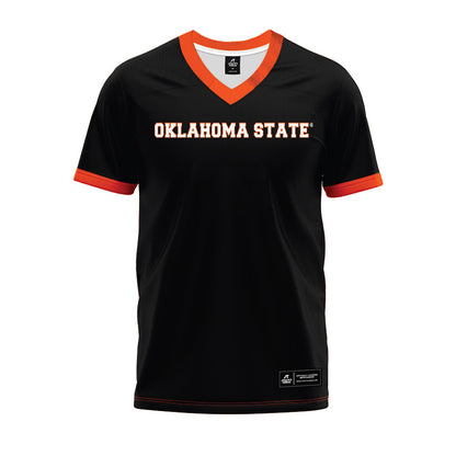 Oklahoma State - NCAA Football : James Williams - Black Premium Football Jersey-0