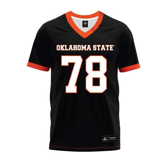 Oklahoma State - NCAA Football : Ja'Qwon Evans - Black Premium Football Jersey-0