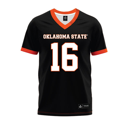 Oklahoma State - NCAA Football : Dallas Winner-Johnson - Black Premium Football Jersey-0