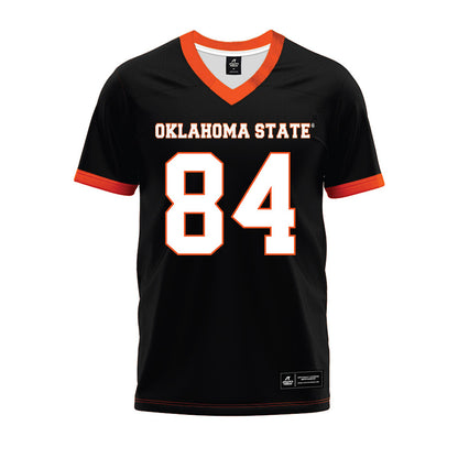 Oklahoma State - NCAA Football : Matrail Lopez - Black Premium Football Jersey-0