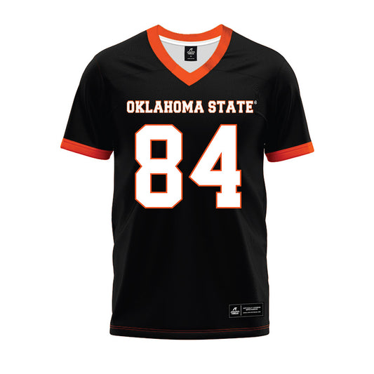 Oklahoma State - NCAA Football : Matrail Lopez - Black Premium Football Jersey-0