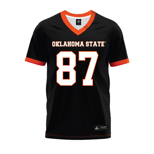 Oklahoma State - NCAA Football : Blake Hogshooter - Black Premium Football Jersey-0