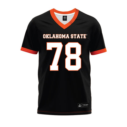 Oklahoma State - NCAA Football : Kai Holec - Black Premium Football Jersey-0