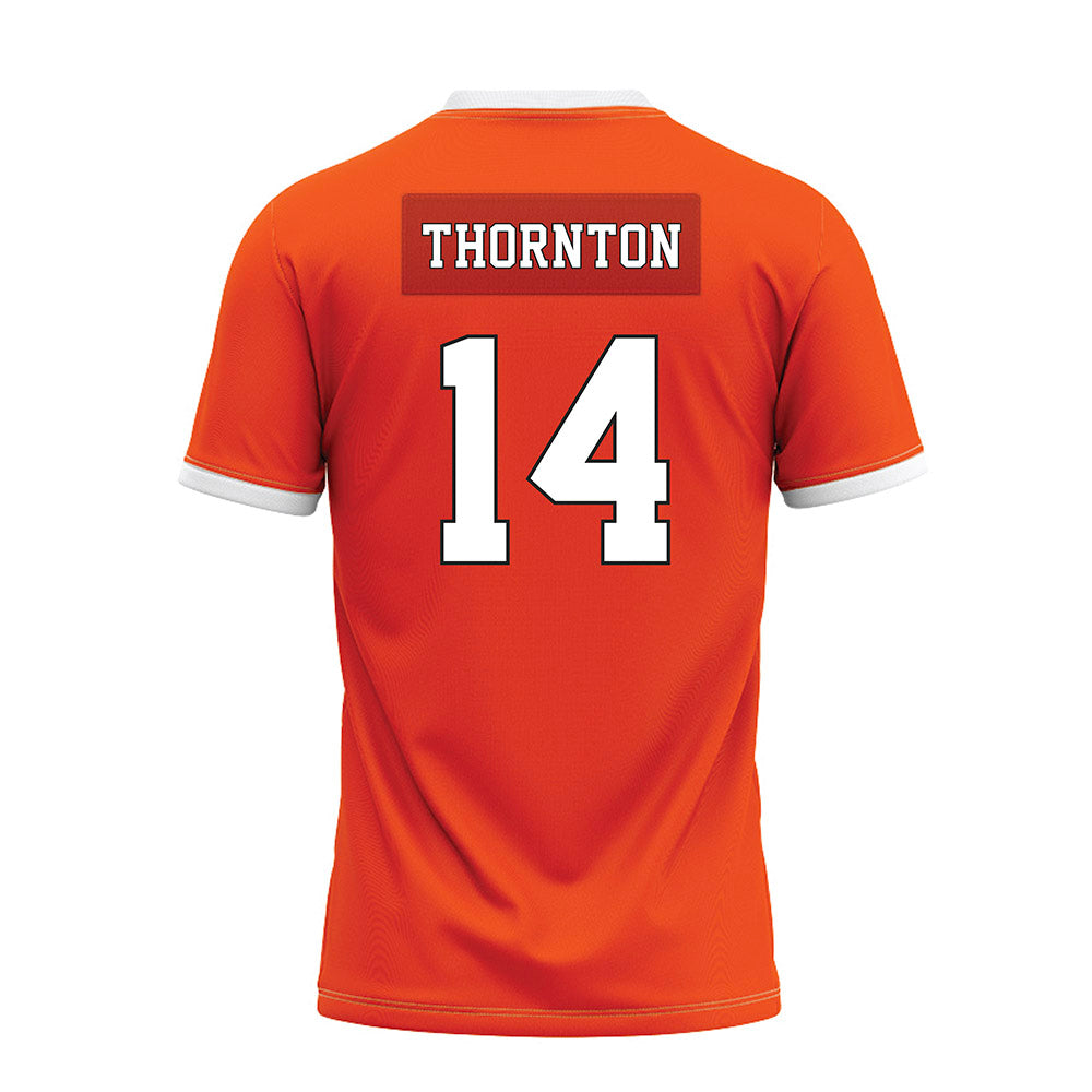 Oklahoma State - NCAA Football : Jabarie Thornton - Orange Premium Football Jersey-1