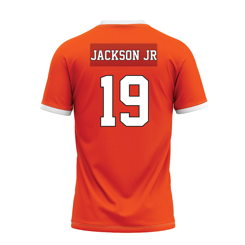 Oklahoma State - NCAA Football : DJ Jackson Jr - Orange Premium Football Jersey-1