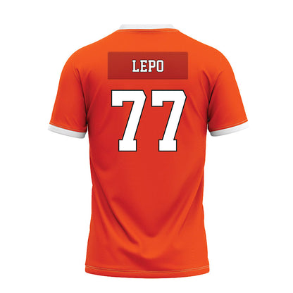 Oklahoma State - NCAA Football : Ashton Lepo - Orange Premium Football Jersey-1