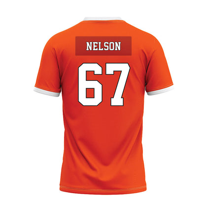 Oklahoma State - NCAA Football : Braydon Nelson - Orange Premium Football Jersey-1