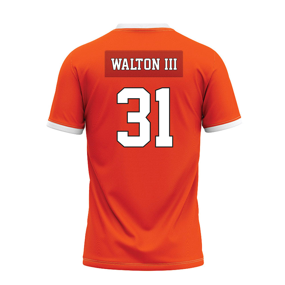 Oklahoma State - NCAA Football : Billy Walton iii - Orange Premium Football Jersey-1