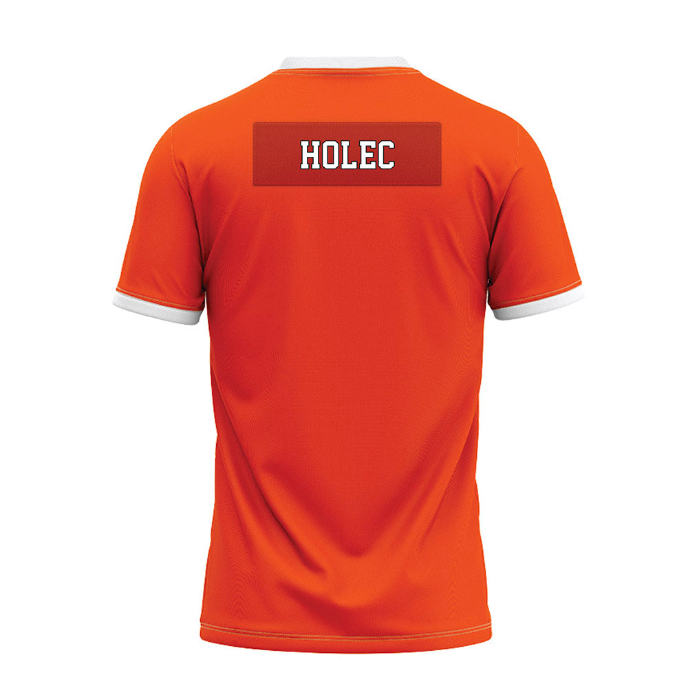 Oklahoma State - NCAA Football : Kai Holec - Orange Premium Football Jersey-1