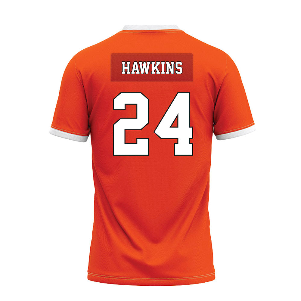 Oklahoma State - NCAA Football : Caleb Hawkins - Orange Premium Football Jersey-1