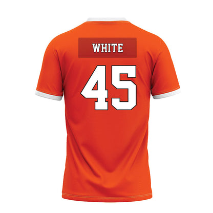 Oklahoma State - NCAA Football : Enai White - Orange Premium Football Jersey-1