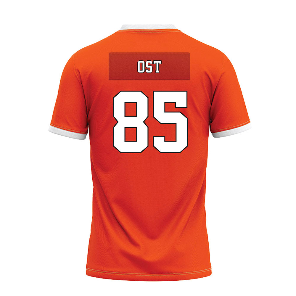Oklahoma State - NCAA Football : Nate Ost - Orange Premium Football Jersey-1
